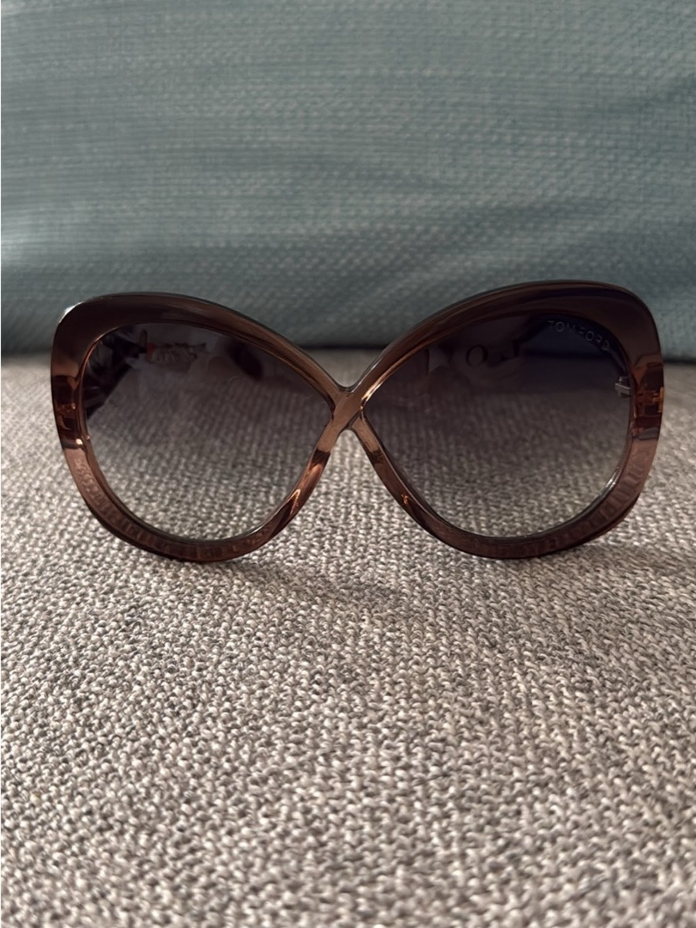 Vintage Tom Ford Translucent Brown Oversized Sunglasses - Picture 4 of 5